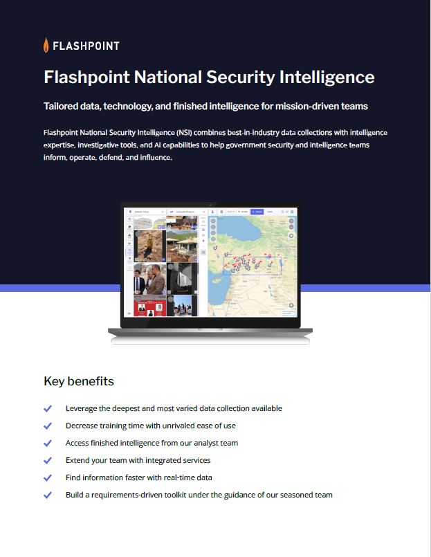 Flashpoint National Security Intelligence