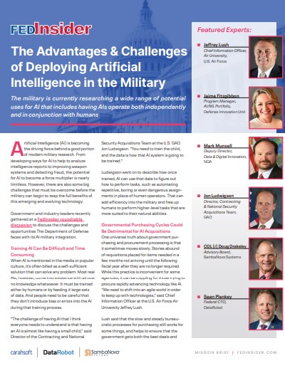 The Advantages & Challenges of Deploying Artificial Intelligence in the Military