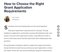 How to Choose the Right Grant Application Requirements