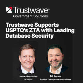 Trustwave supports USPTO's ZTA with Leading Database Security banner