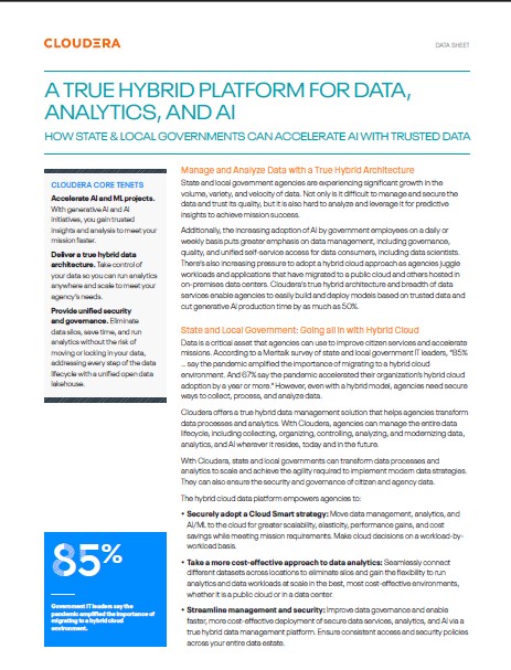 A True Hybrid Platform for Data, Analytics, and AI