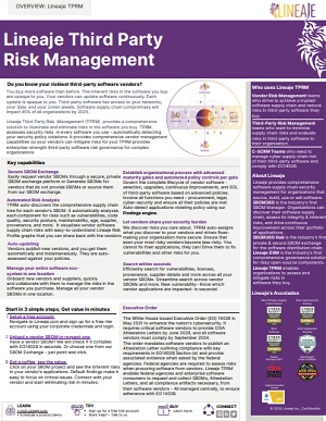 Lineaje Third Party Risk Management