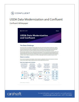 USDA Data Modernization and Confluent