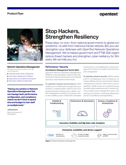 Stop Hackers, Strengthen Resiliency