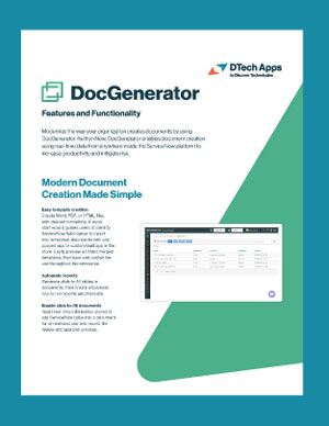 DocGenerator Features and Functionality