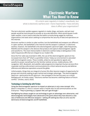 Electronic Warfare: What You Need to Know