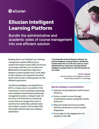 Ellucian Intelligent Learning Platform