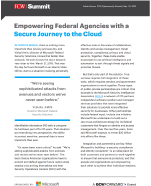 Empowering Federal Agencies with a Secure Journey to the Cloud