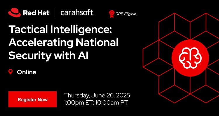 Tactical Intelligence: Accelerating National Security with AI Event Banner