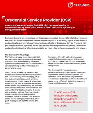 Credential Service Provider (CSP)