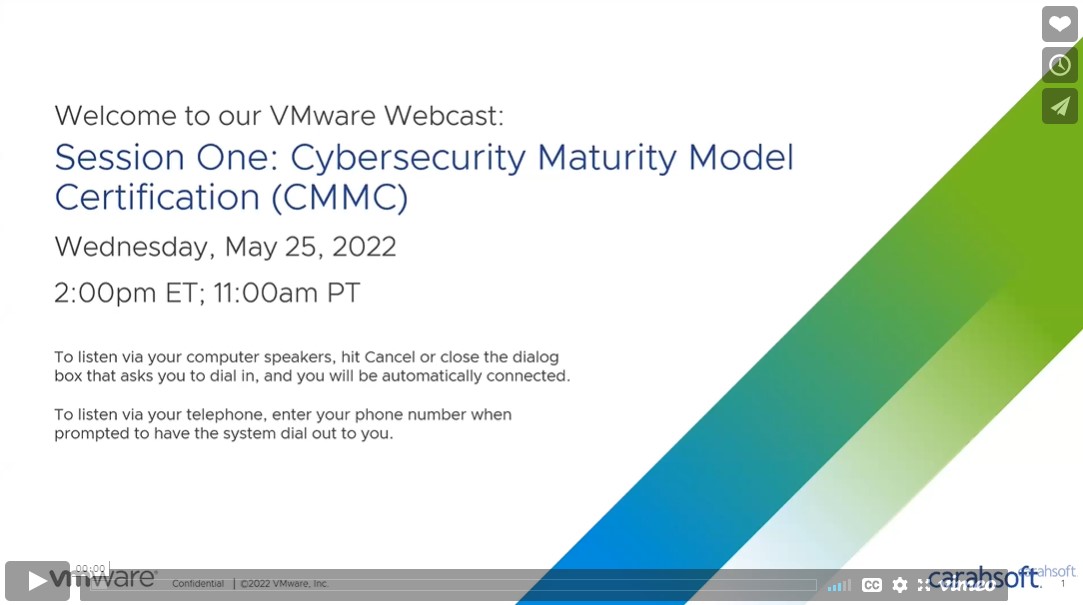 Cybersecurity Maturity Model Certification (CMMC)