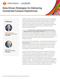 Data-Driven Strategies for Delivering Connected Campus Experiences