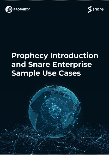 Prophecy Introduction and Snare Enterprise Sample Use Cases