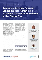 Designing Services Around Citizen Needs: Achieving a Seamless Customer Experience in the Digital Era