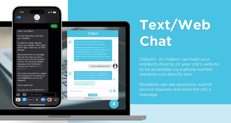 Text/Web Chat can meet your residents directly.