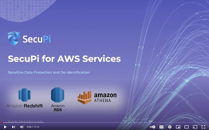 SecuPi for AWS Services - Redshift, RDS and Athena