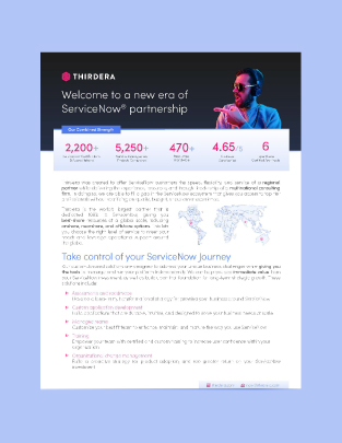 Welcome to a new era of ServiceNow partnership
