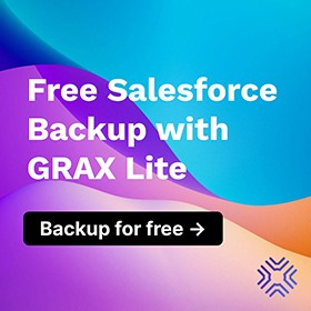 free salesforce backup with grax lite