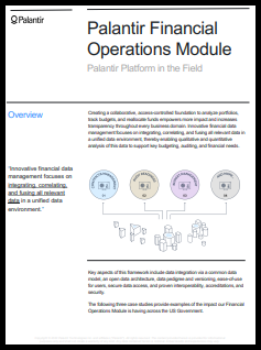 Palantir Financial Operations Module