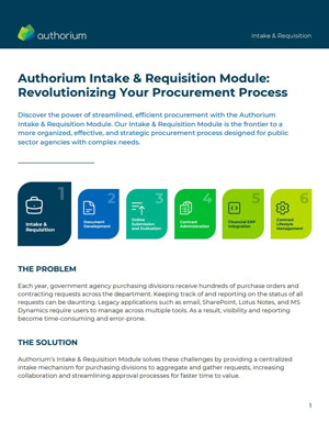 Authorium Intake & Requisition